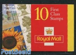 Great Britain 2000 Definitives Booklet, 10x1st, Mint NH, Nature - Flowers & Plants - Horses - Stamp Booklets - Autres & Non Classés