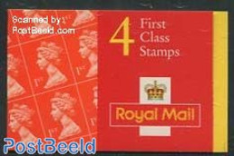 Great Britain 1997 Definitives Booklet, 4x1st, Walsall (Litho), Mint NH, Stamp Booklets - Autres & Non Classés