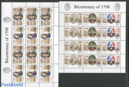 Ireland 1998 Revolution Of 1798 2 M/ss, Mint NH, History - History - Unused Stamps