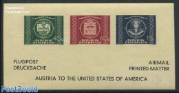 Austria 1949 75 Years UPU, Impreforated Asresszettel, Mint NH, U.P.U. - Unused Stamps