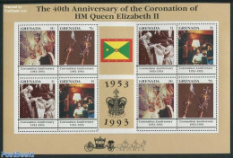Grenada 1993 Coronation Anniversary M/s, Mint NH, History - Kings & Queens (Royalty) - Familles Royales