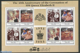 Dominica 1993 Coronation Anniversary M/s, Mint NH, History - Kings & Queens (Royalty) - Familles Royales