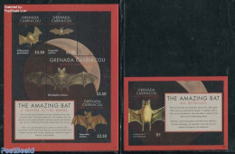 Grenada Grenadines 2013 The Amazing Bat 2 S/s, Mint NH, Nature - Animals (others & Mixed) - Bats - Grenade (1974-...)