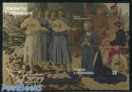 Saint Vincent 2013 Christmas S/s, Mint NH, Religion - Christmas - Art - Paintings - Weihnachten