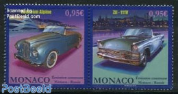Monaco 2013 Automobiles 2v [:], Joint Issue Russia, Mint NH, Transport - Various - Automobiles - Joint Issues - Ongebruikt