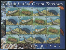 British Indian Ocean 2008 WWF, Sea Cucumbers M/s, Mint NH, Nature - Shells & Crustaceans - World Wildlife Fund (WWF) - Maritiem Leven