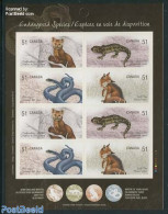 Canada 2006 Endangered Species M/s S-a, Mint NH, Nature - Animals (others & Mixed) - Reptiles - Snakes - Nuovi