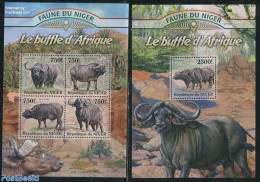 Niger 2013 African Buffalos 2 S/s, Mint NH, Nature - Animals (others & Mixed) - Niger (1960-...)