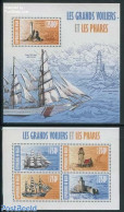 Niger 2013 Ships & Lighthouses 2 S/s, Mint NH, Transport - Various - Ships And Boats - Lighthouses & Safety At Sea - Bateaux