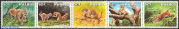 Rwanda 1987 Leopard 5v [::::], Mint NH, Nature - Animals (others & Mixed) - Cat Family - Other & Unclassified