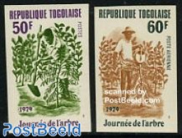 Togo 1979 Day Of The Tree 2v Imperforated, Mint NH, Nature - Trees & Forests - Rotary, Lions Club
