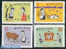 Korea, South 1969 Fairy Tales 4v, Mint NH, Art - Fairytales - Fairy Tales, Popular Stories & Legends