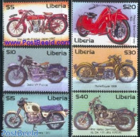 Liberia 2001 Motor Cycles 6v, Mint NH, Transport - Motorcycles - Motorräder