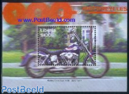 Liberia 2001 Harley Davidson S/s, Mint NH, Transport - Motorcycles - Motorbikes