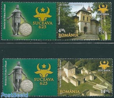 Romania 2013 625 Years Suceava 2v+tabs, Mint NH, Art - Castles & Fortifications - Neufs