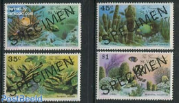 Saint Vincent & The Grenadines 1976 Corals 4v SPECIMEN, Mint NH, Nature - Fish - Shells & Crustaceans - Fishes