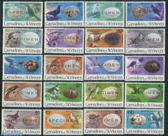 Saint Vincent & The Grenadines 1978 Birds & Eggs 20v SPECIMEN, Mint NH, Nature - Birds - St.Vincent E Grenadine