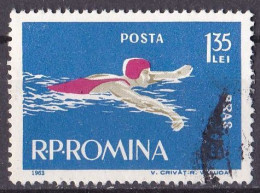 (Rumänien 1963) Wassersport Schwimmen O/used (A5-19) - Schwimmen