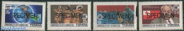 Tonga 1983 Commonwealth Day 4v, SPECIMEN, Mint NH, History - Nature - Various - Flags - Kings & Queens (Royalty) - Fis.. - Royalties, Royals