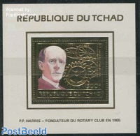 Chad 1984 P.P. Harris S/s, Gold, Mint NH, Various - Rotary - Andere & Zonder Classificatie
