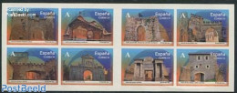 Spain 2014 Gates 8v S-a In Foil Booklet, Mint NH, Stamp Booklets - Art - Architecture - Castles & Fortifications - Nuovi