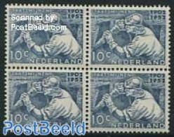 Netherlands 1952 Mining 1v, Block Of 4 [+], Mint NH, Science - Mining - Unused Stamps