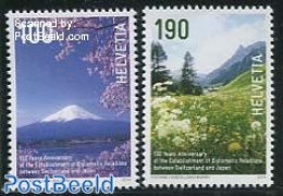 Switzerland 2014 Joint Issue With Japan 2v, Mint NH, Sport - Various - Mountains & Mountain Climbing - Joint Issues - Unused Stamps