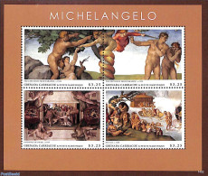 Grenada Grenadines 2014 Michelangelo 4v M/s, Mint NH, Art - Michelangelo - Paintings - Grenada (1974-...)