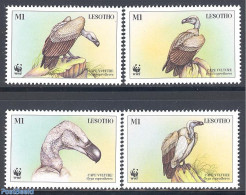 Lesotho 1998 WWF, Vultures 4v, Mint NH, Nature - Birds - Birds Of Prey - World Wildlife Fund (WWF) - Lesotho (1966-...)
