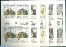 Czechoslovkia 1983 Art, 5 M/ss, Mint NH, Nature - Horses - Art - Castles & Fortifications - Paintings - Other & Unclassified