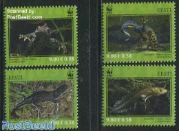 Estonia 2010 WWF 4v, Mint NH, Nature - Reptiles - World Wildlife Fund (WWF) - Estland