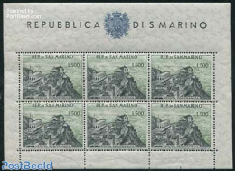 San Marino 1958 Landscape M/s, Mint NH - Ungebraucht
