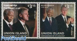 Saint Vincent & The Grenadines 2013 Nelson Mandela, Bill Clinton 2v [:], Mint NH, History - American Presidents - Nobe.. - Nobelpreisträger