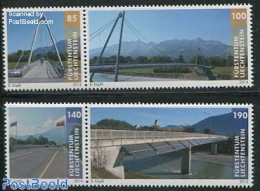 Liechtenstein 2014 Bridges 4v (2x[:]), Mint NH, Art - Bridges And Tunnels - Unused Stamps