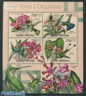 Guinea Bissau 2012 Orchids 4v M/s, Mint NH, Nature - Flowers & Plants - Orchids - Guinée-Bissau