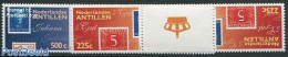 Netherlands Antilles 1998 NVPH Show 2 Gutter Pairs, Mint NH, Stamps On Stamps - Timbres Sur Timbres