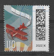 BRD 2022  Mi.Nr. 3671 , Flugzeug / Freimarken - Nassklebend - Gestempelt / Fine Used / (o) - Used Stamps