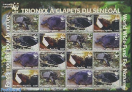 Togo 2006 WWF, Turtles 4x4v M/s, Mint NH, Nature - Reptiles - Turtles - World Wildlife Fund (WWF) - Togo (1960-...)