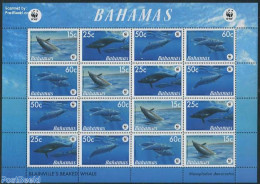 Bahamas 2007 WWF, Whales 4x4v M/s, Mint NH, Nature - Sea Mammals - World Wildlife Fund (WWF) - Autres & Non Classés