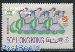 Hong Kong 1971 50c, Stamp Out Of Set, Mint NH - Neufs