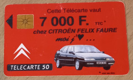 Télécarte Citroën Félix Faure - 1992