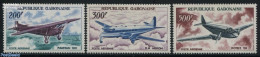Gabon 1967 Old Aeroplanes 3v, Unused (hinged), Transport - Aircraft & Aviation - Ongebruikt