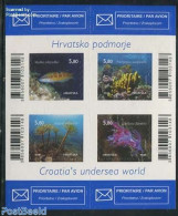 Croatia 2014 Underwaterworld 4v S-a In Foil Sheet, Mint NH, Nature - Fish - Fishes