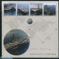 Guyana 2013 Aircraft Carriers 4v M/s, Mint NH, Transport - Aircraft & Aviation - Ships And Boats - Vliegtuigen