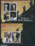 Guyana 2014 Pope Francis 2 S/s, Mint NH, Religion - Pope - Religion - Popes