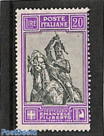 Italy 1928 20L, Stamp Out Of Set, Unused (hinged), Nature - Horses - Sonstige & Ohne Zuordnung