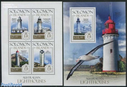 Solomon Islands 2013 Lighthouses 2 S/s, Mint NH, Various - Lighthouses & Safety At Sea - Vuurtorens