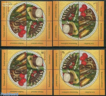 Romania 2014 Healty Food 4v, Each With 3 Tabs, Mint NH, Health - Food & Drink - Unused Stamps