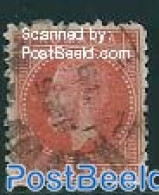 Romania 1876 30B Red On Yellowish Paper, Used, Used - Usati