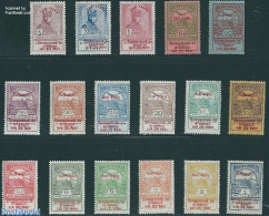 Hungary 1914 War Aid 17v, Mint NH, History - Nature - Kings & Queens (Royalty) - Birds - World War I - Ongebruikt